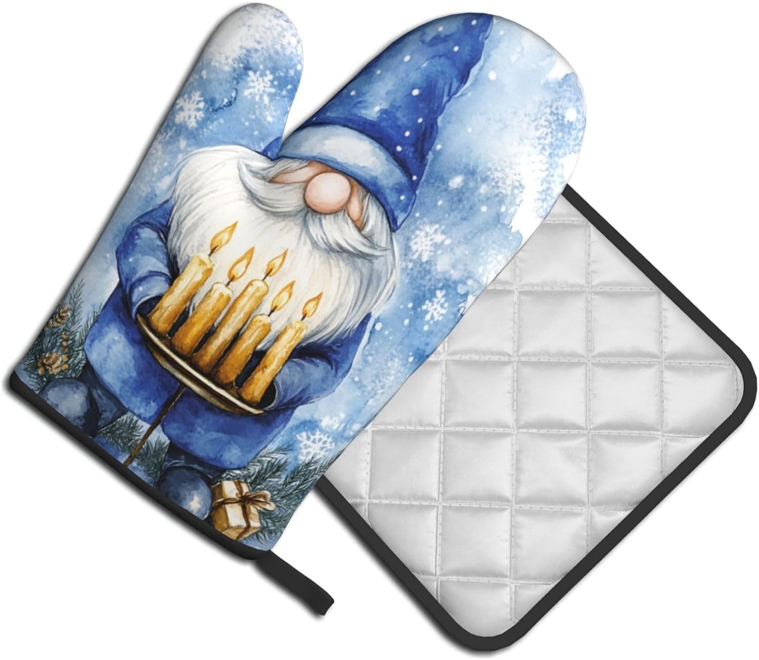 Gjieliness Hanukkah Gnome Oven Mitts Set