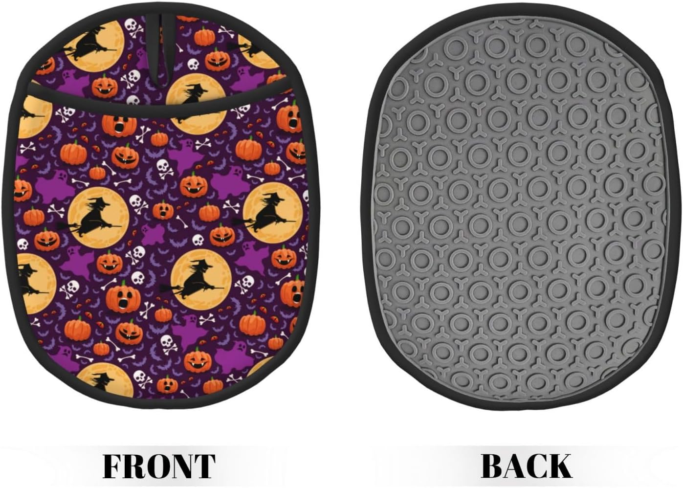 Halloween Witch Pumpkins 2-Piece Pot Holders