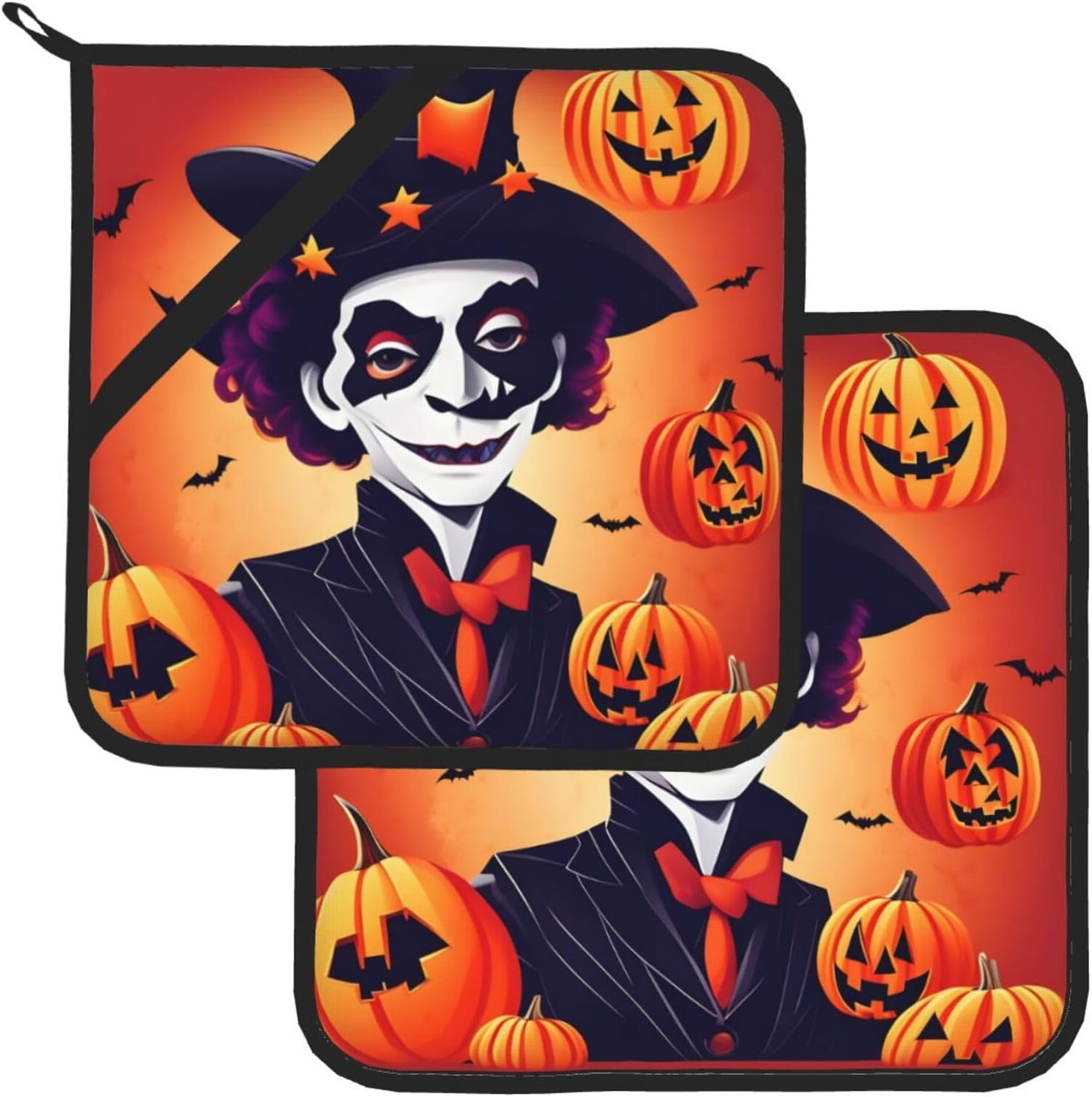 Halloween Fun Heat-Resistant Non-Slip Potholders for Safe Kitchen Experiments