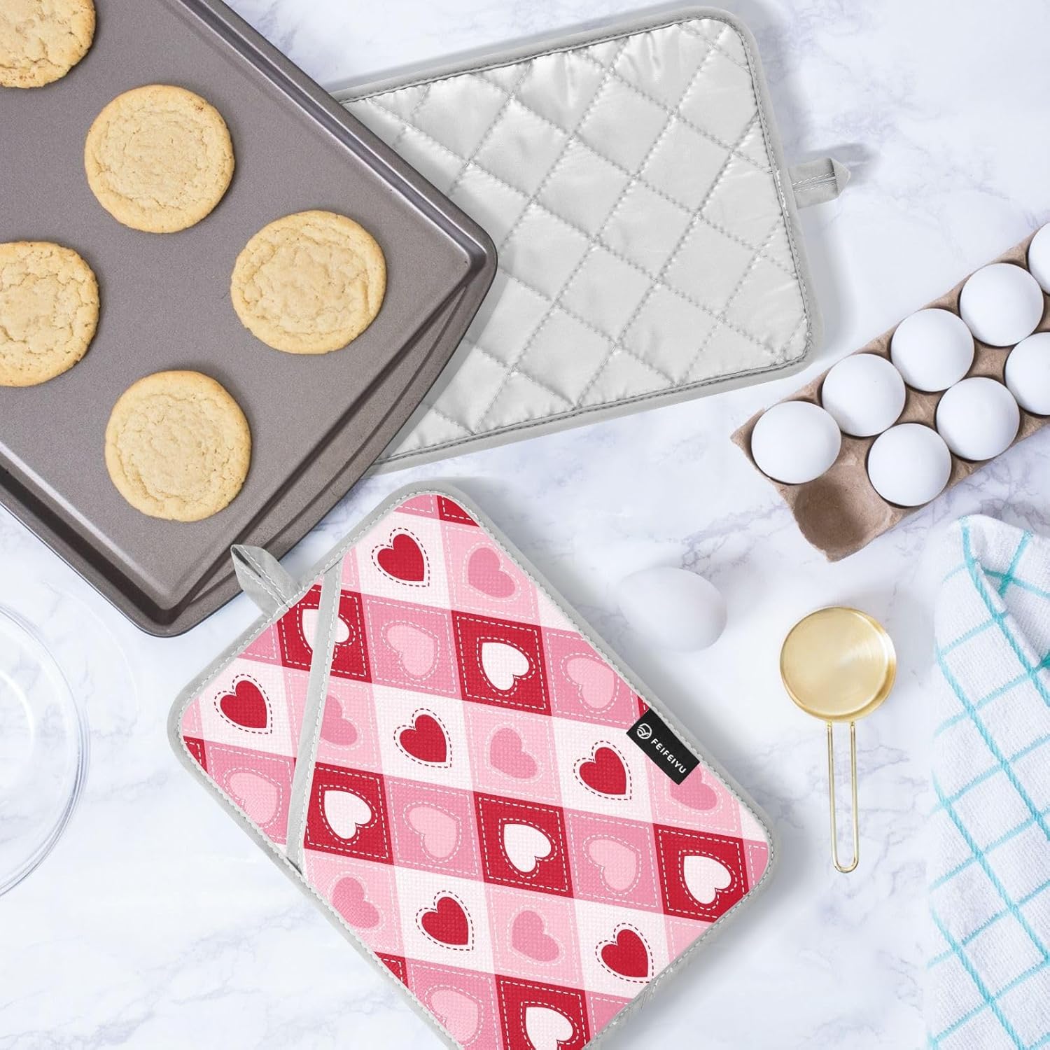 Cldeci Oven Mitt Heat Resistant Potholders