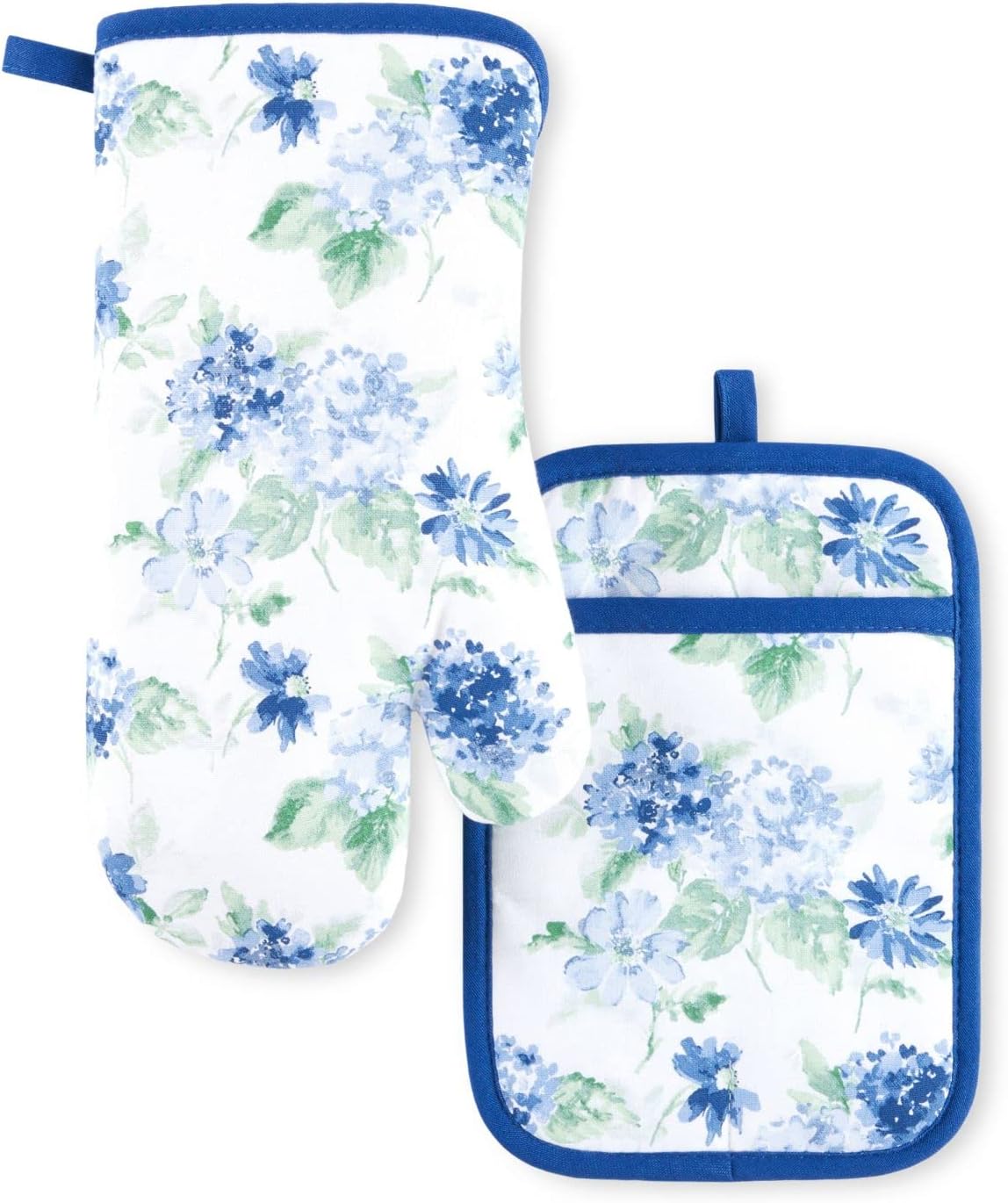 Martha Stewart Amber Floral Oven Mitt Set 2 Pack