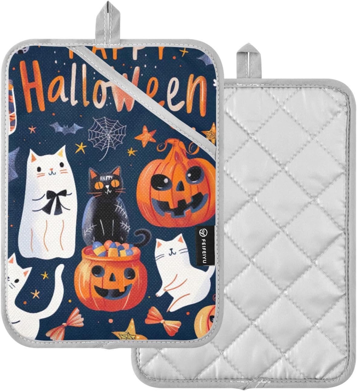 GAI enlarged Halloween Themed Oven Pot Holders Set of 2