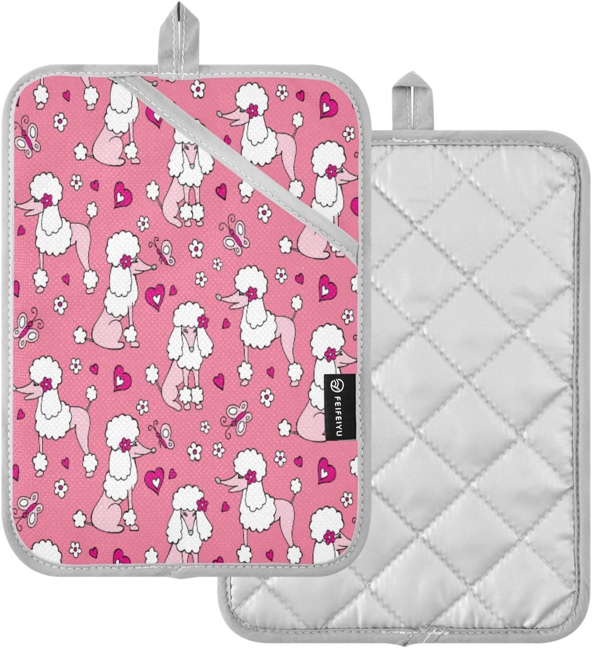 Perfect Heat-Resistant Potholders Two-Piece Kitchen Mitt Set