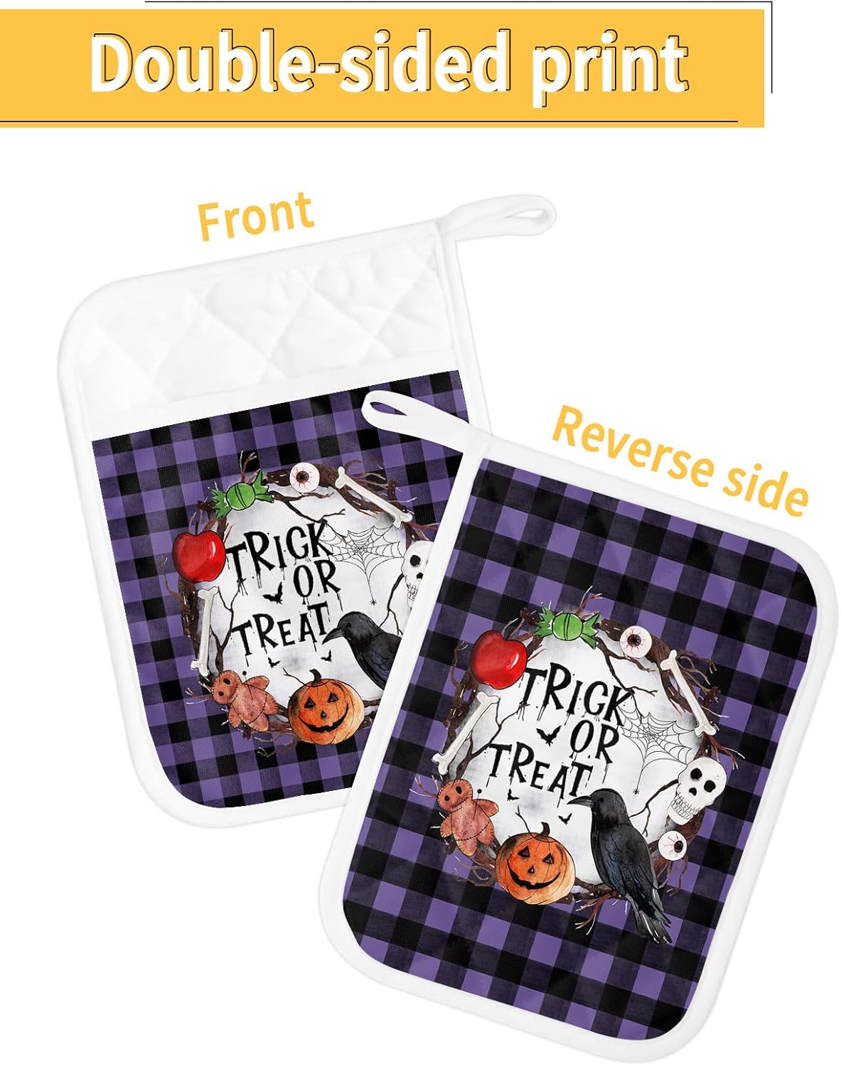 Trick or Treat Kitchen Potholders