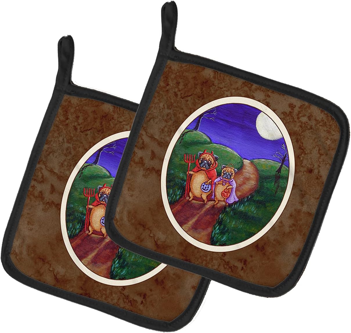 Trick or Treat Pug Pot Holders