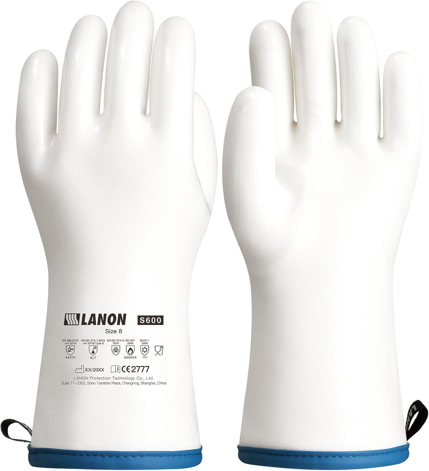 LANON Liquid Silicone Oven Mitts - Heat Resistant Food Grade Waterproof