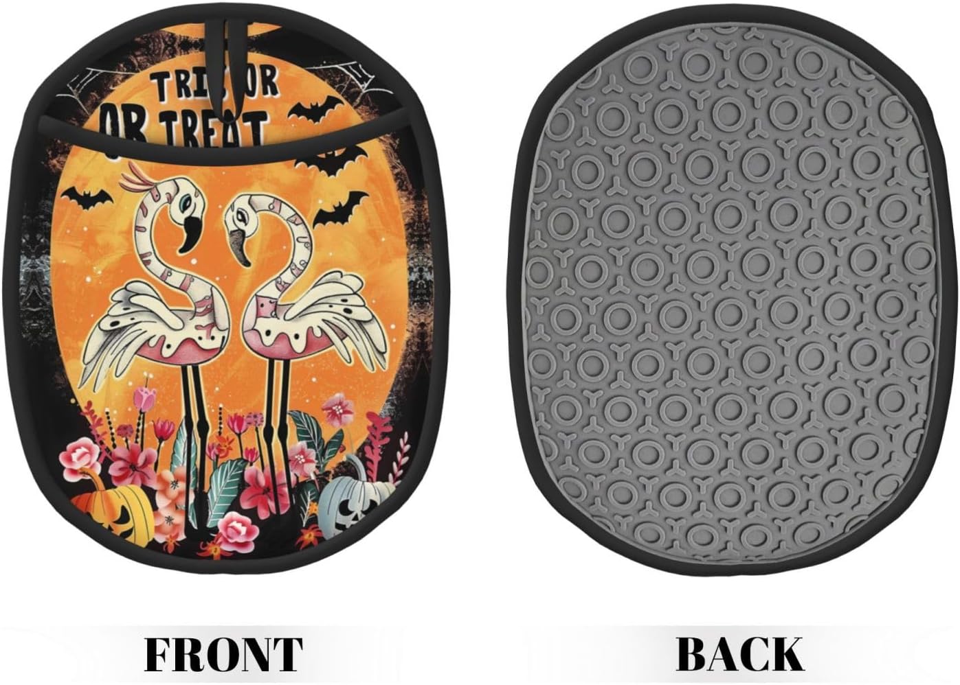 Halloween Flamingos Pot Holders for Kitchen - Heat-Resistant