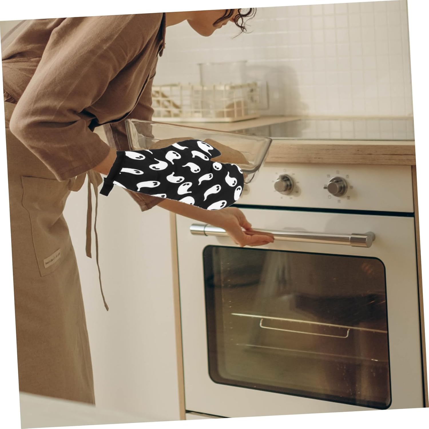 Cabilock Safe Hands Halloween Oven Glove Set