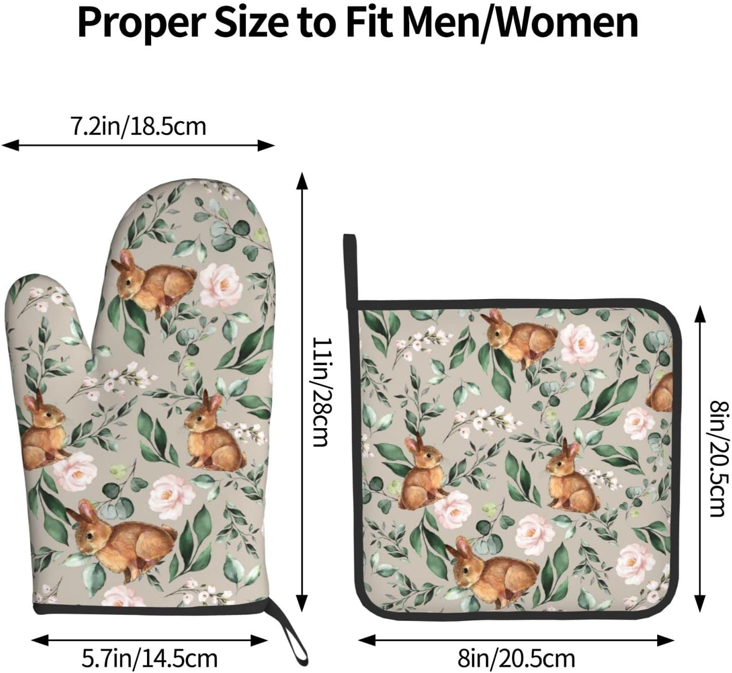 Cute Bunnies Heat Resistant Pot Holder