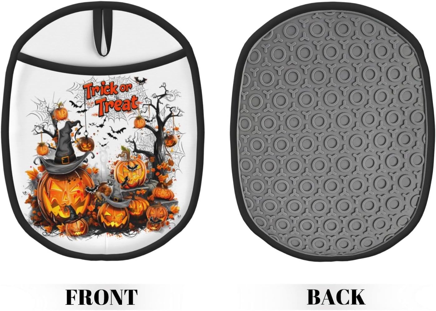 Festive Trick or Treat Pot Holder Set