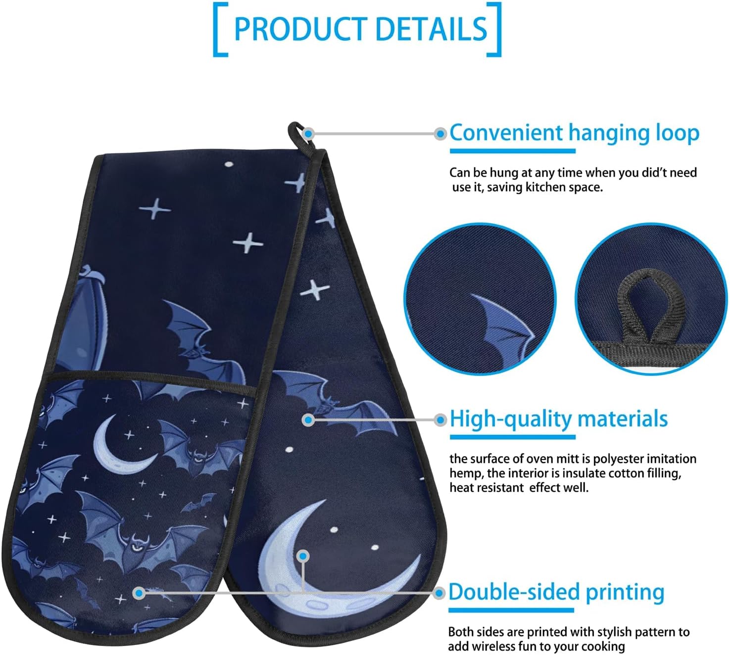 Gublec Halloween Double Oven Mitt