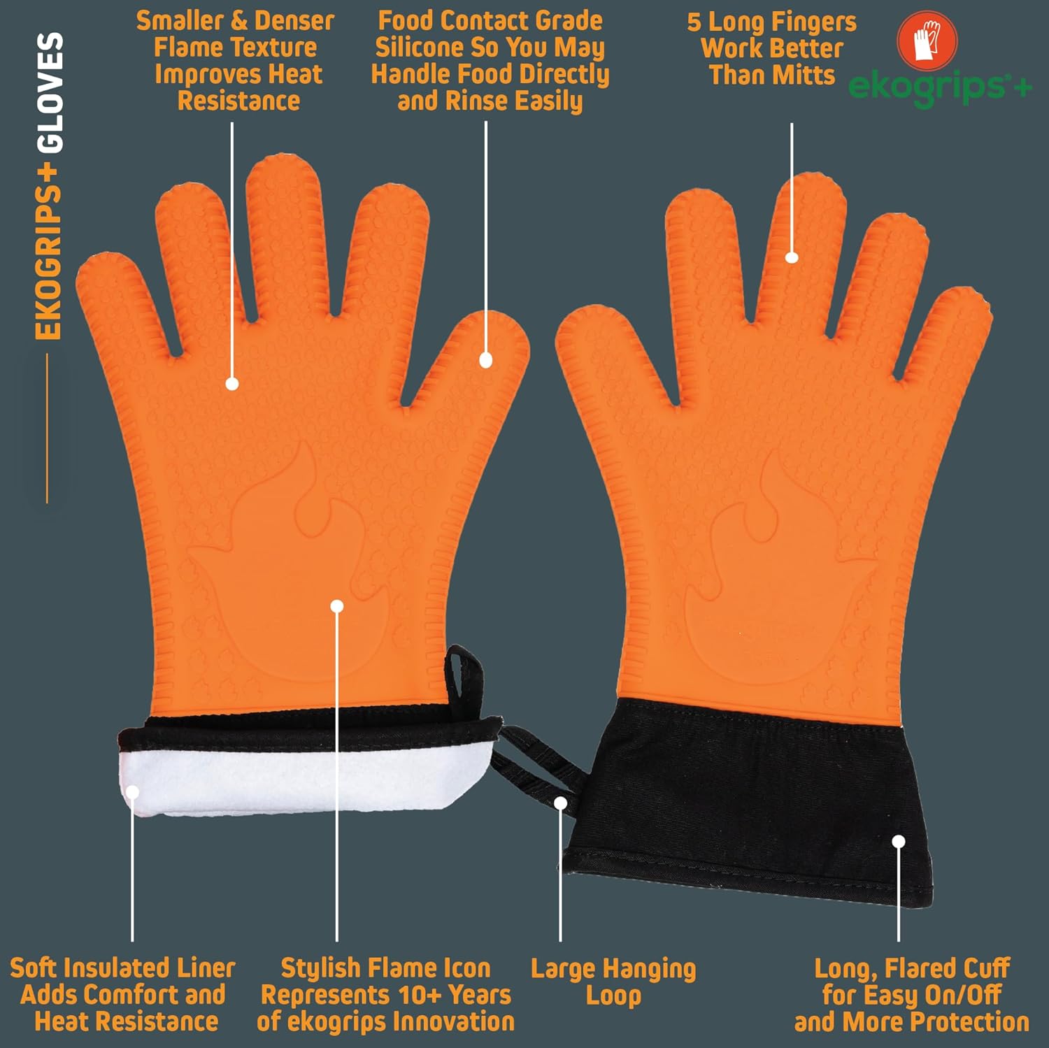 EKOGRIPS Adjustable Oven Gloves