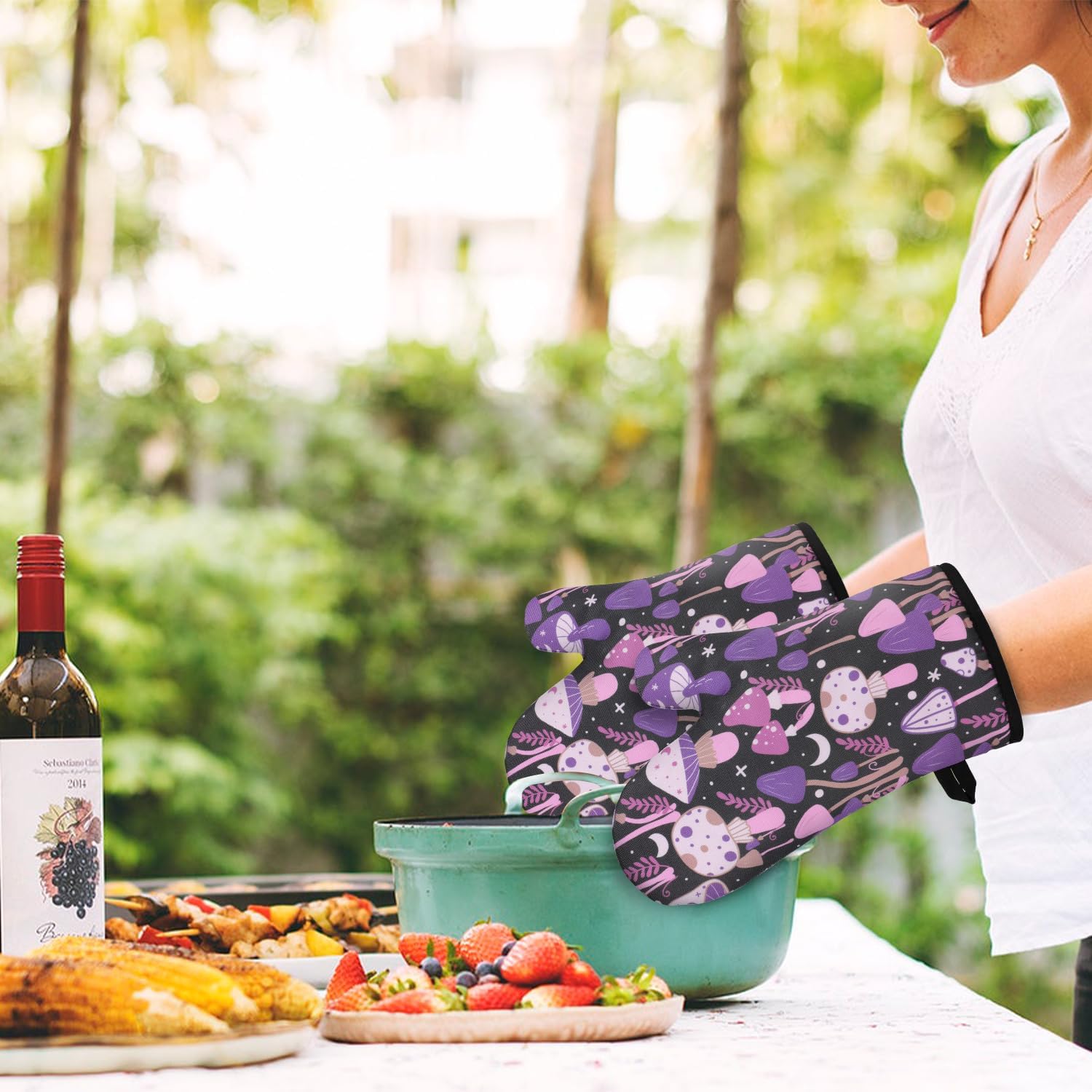 Miracu Oven Mitts Quirky Mushroom Gifts for Women