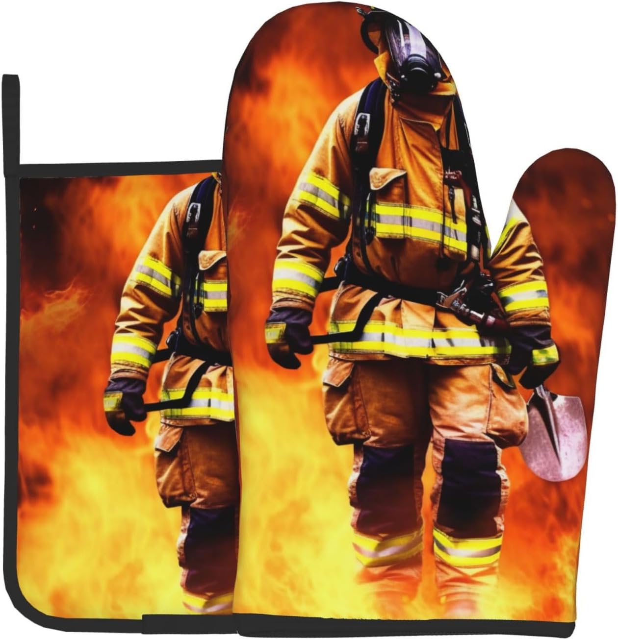 Oven Mitts Pot Holders Set Heat-Resistant for Kitchen Use