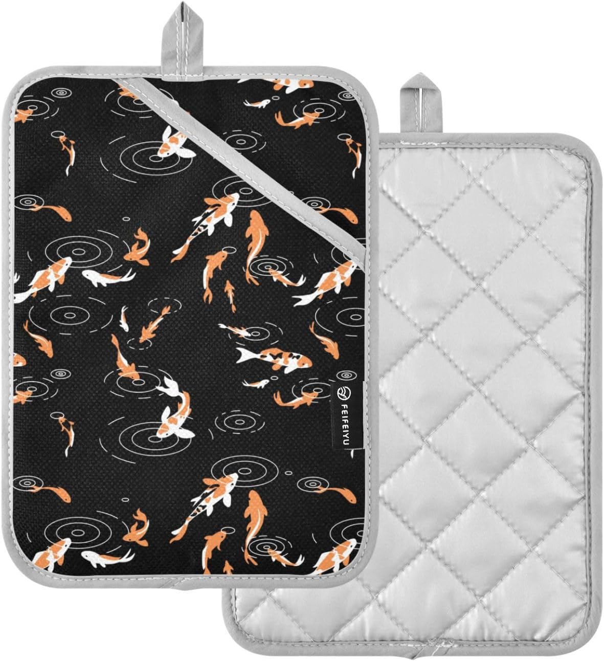 2-Piece Koi Potholder Set for Kitchen Essential