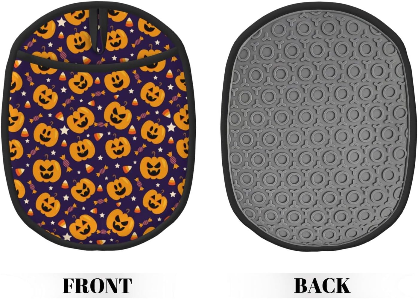 Premium Silicone Pot Holders for Halloween - Heat-Resistant with Loop