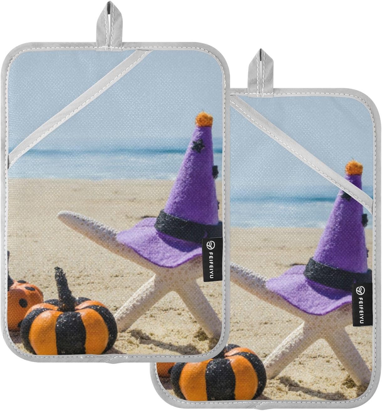 Beachy Vibes - 2-Piece Starfish Potholders Set