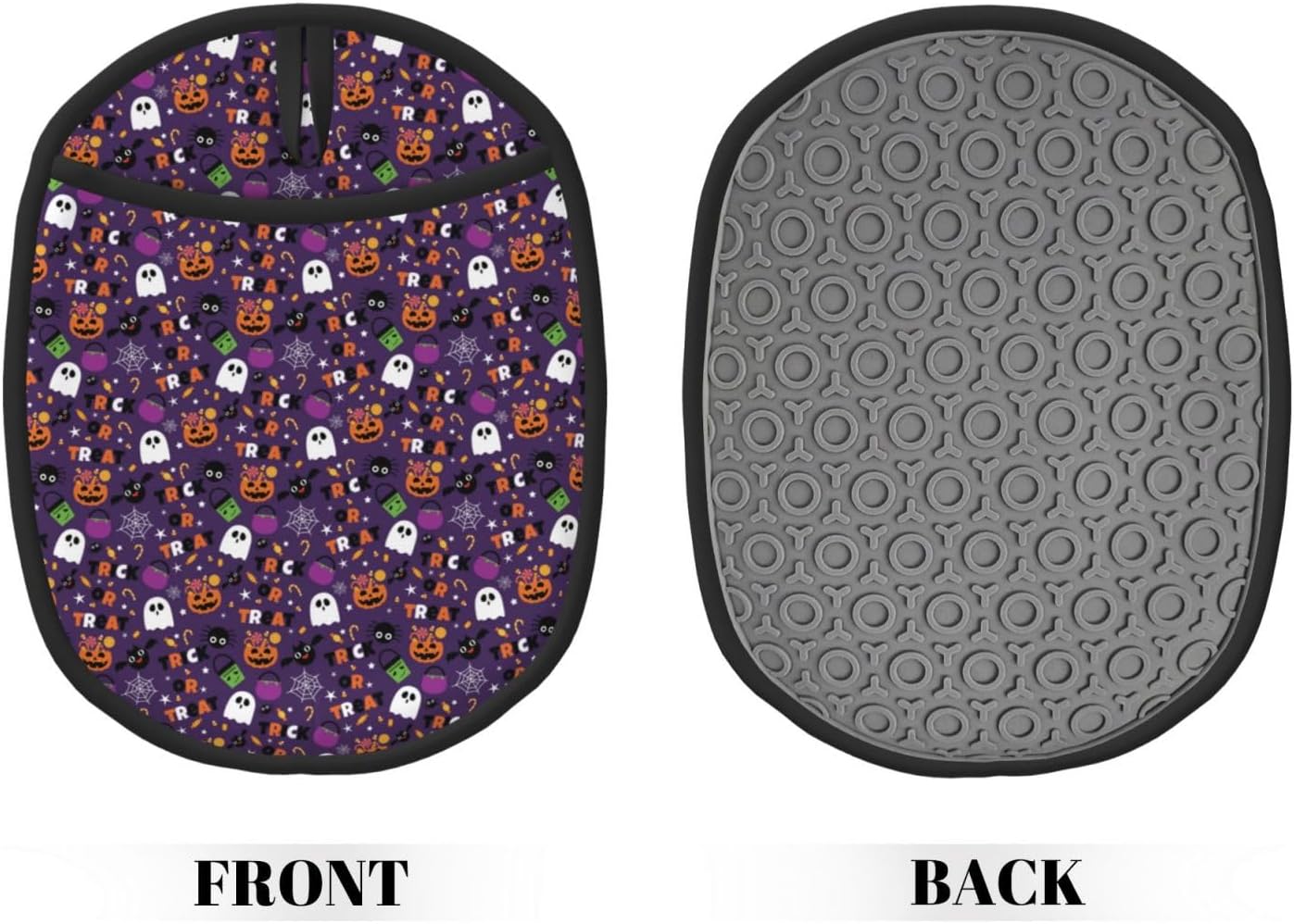 Halloween Candy Pot Holders Heat Resistant Oven Mitts with Pocket