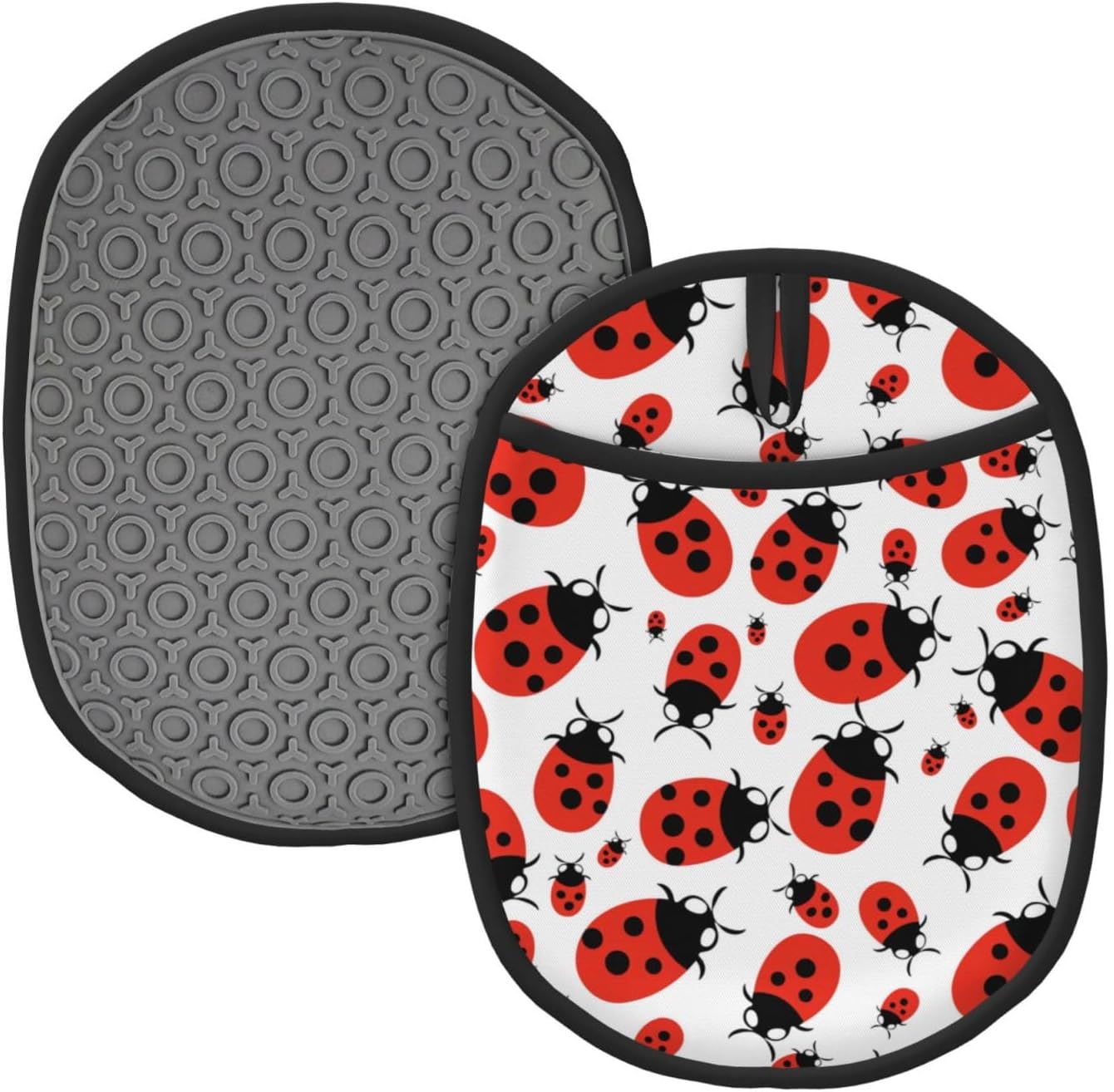 Wont-Ignore Spring silicone oven mitt set for Kitchen