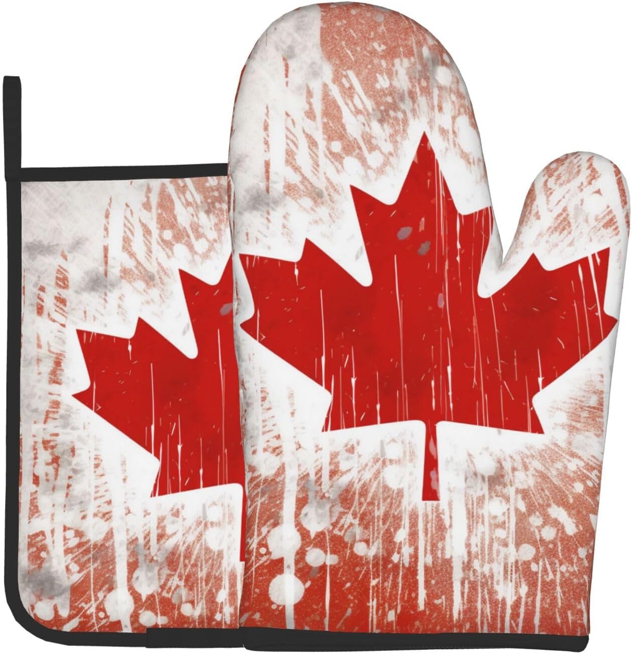 Canada Flag Oven Mitts Pot Holders Set