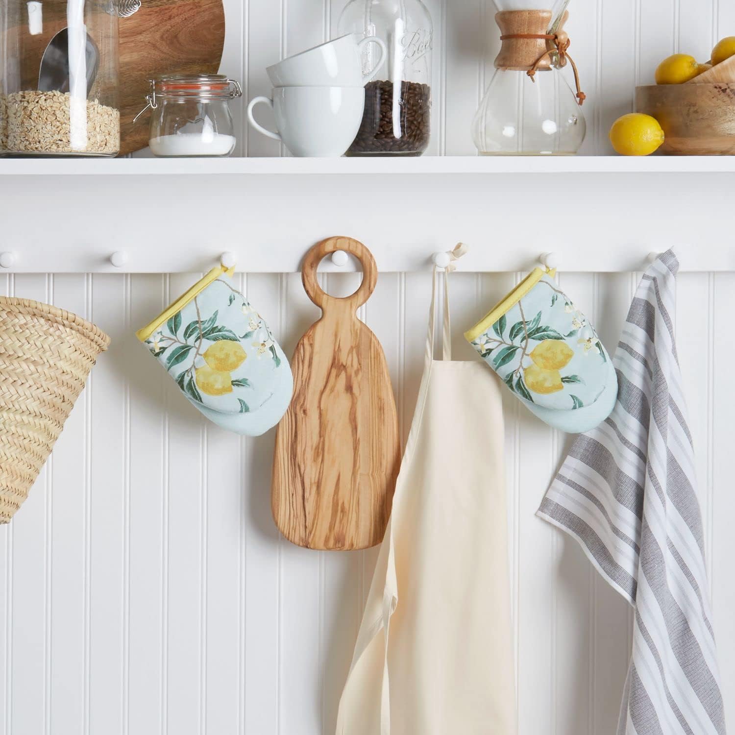 Martha Stewart Lemon Whimsy Mini Oven Mitts 2-Pack