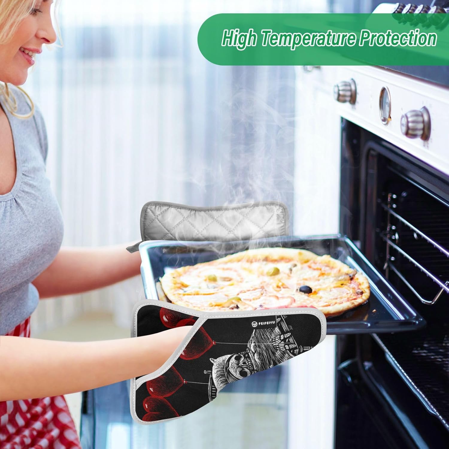 Love Oven Halloween 2-Piece Pot Holder Set