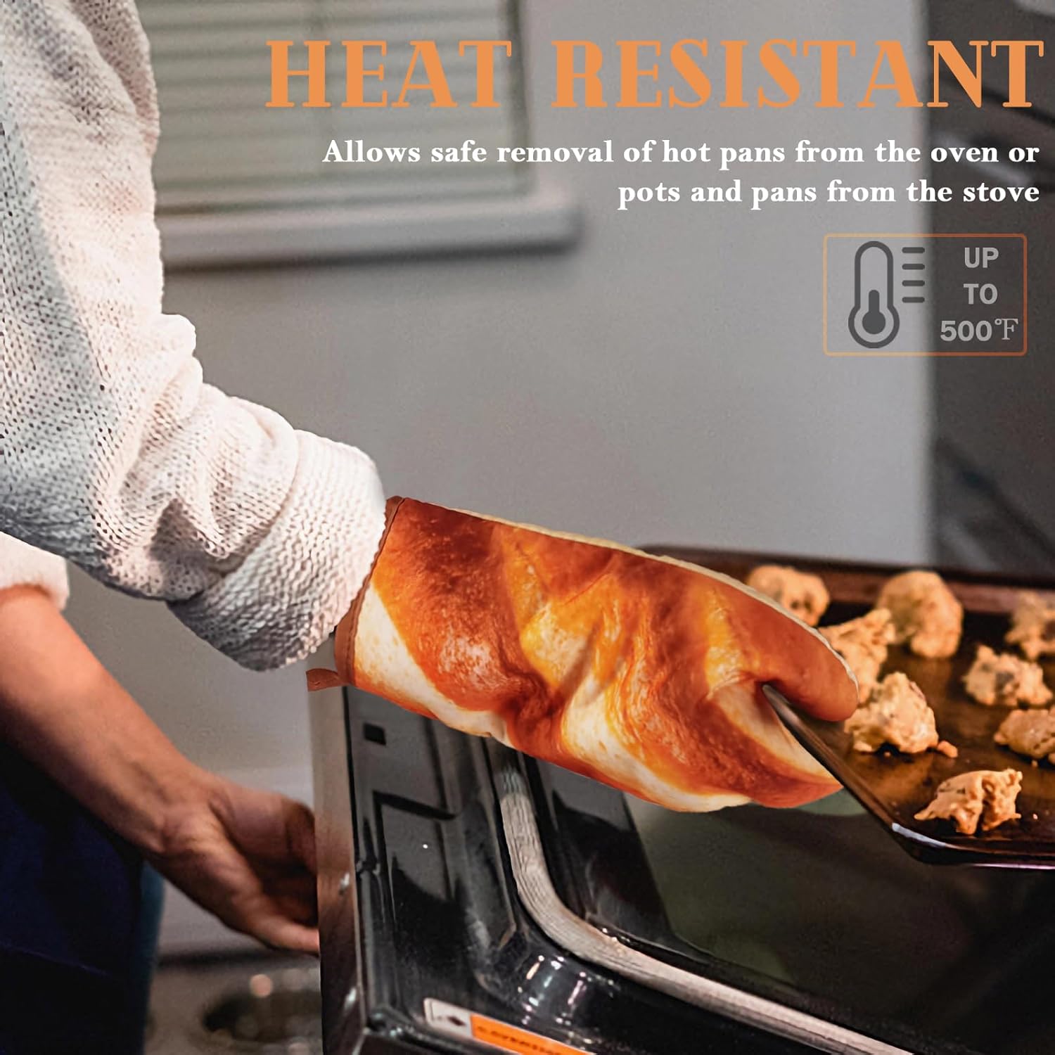 Funny Oven Mitts Baguettes and Burritos Cotton Oven Golves