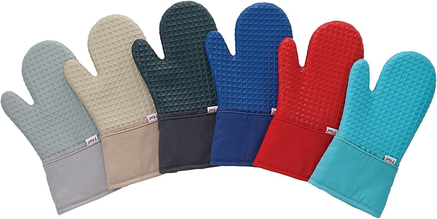 T-Fal Silicone Oven Mitt Set 2 Pack Sand