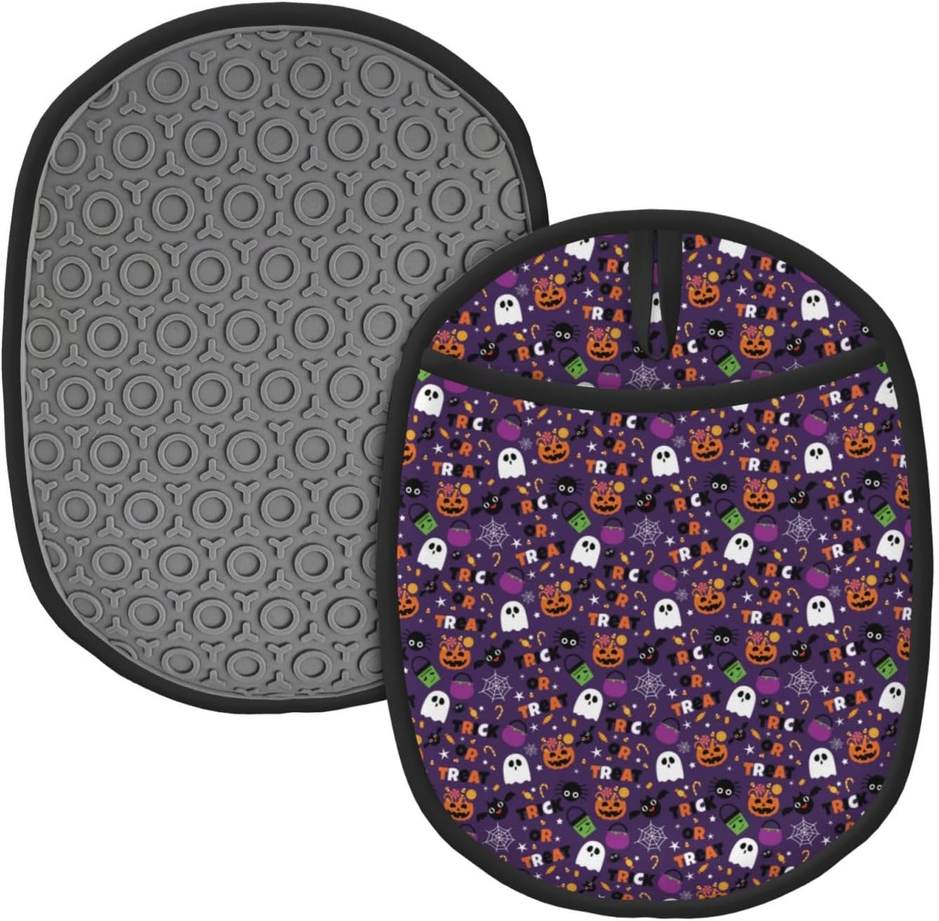 Halloween Candy Pot Holders Heat Resistant Oven Mitts with Pocket