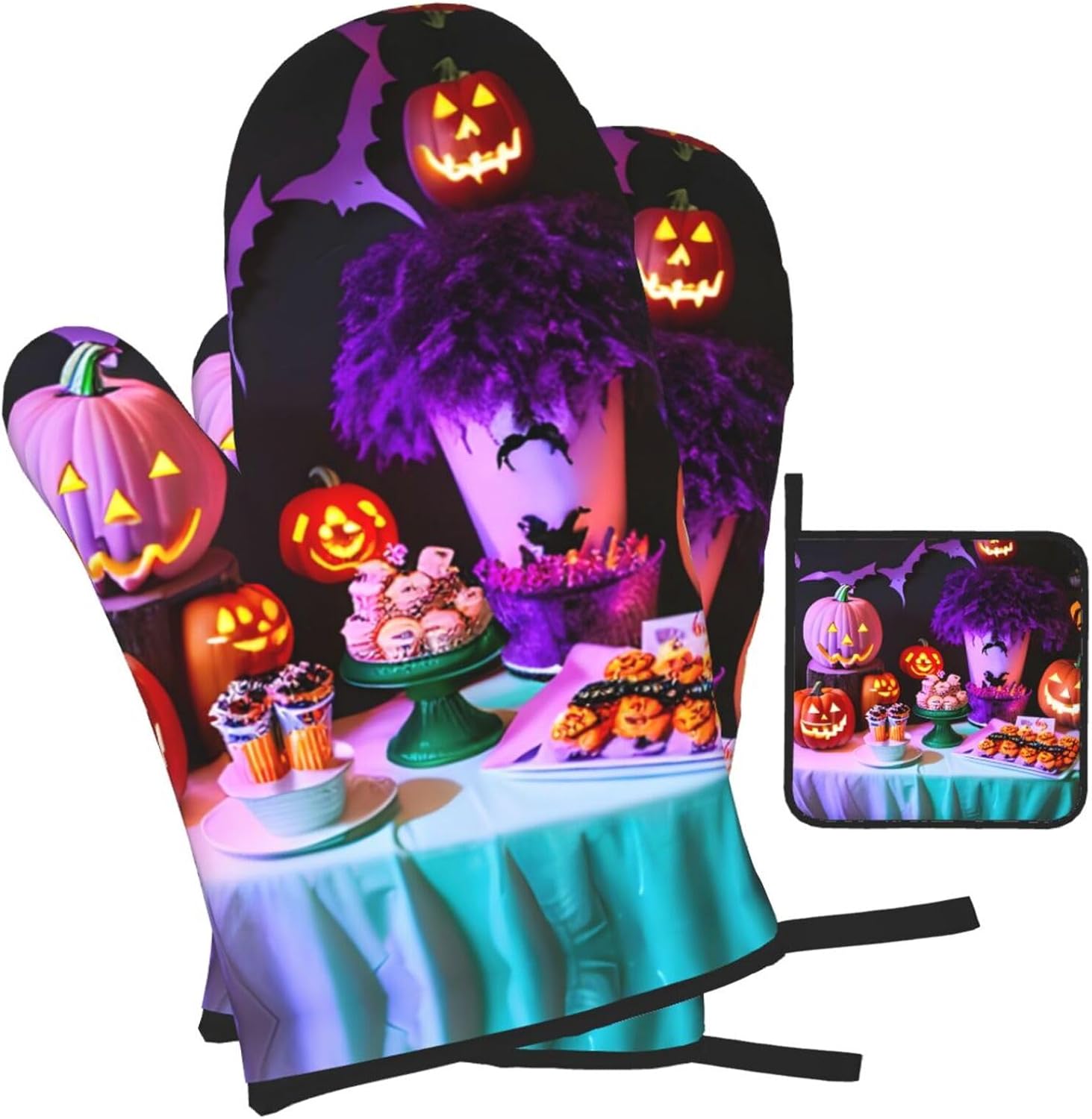 Halloween Party Oven Mitts Pot Holders