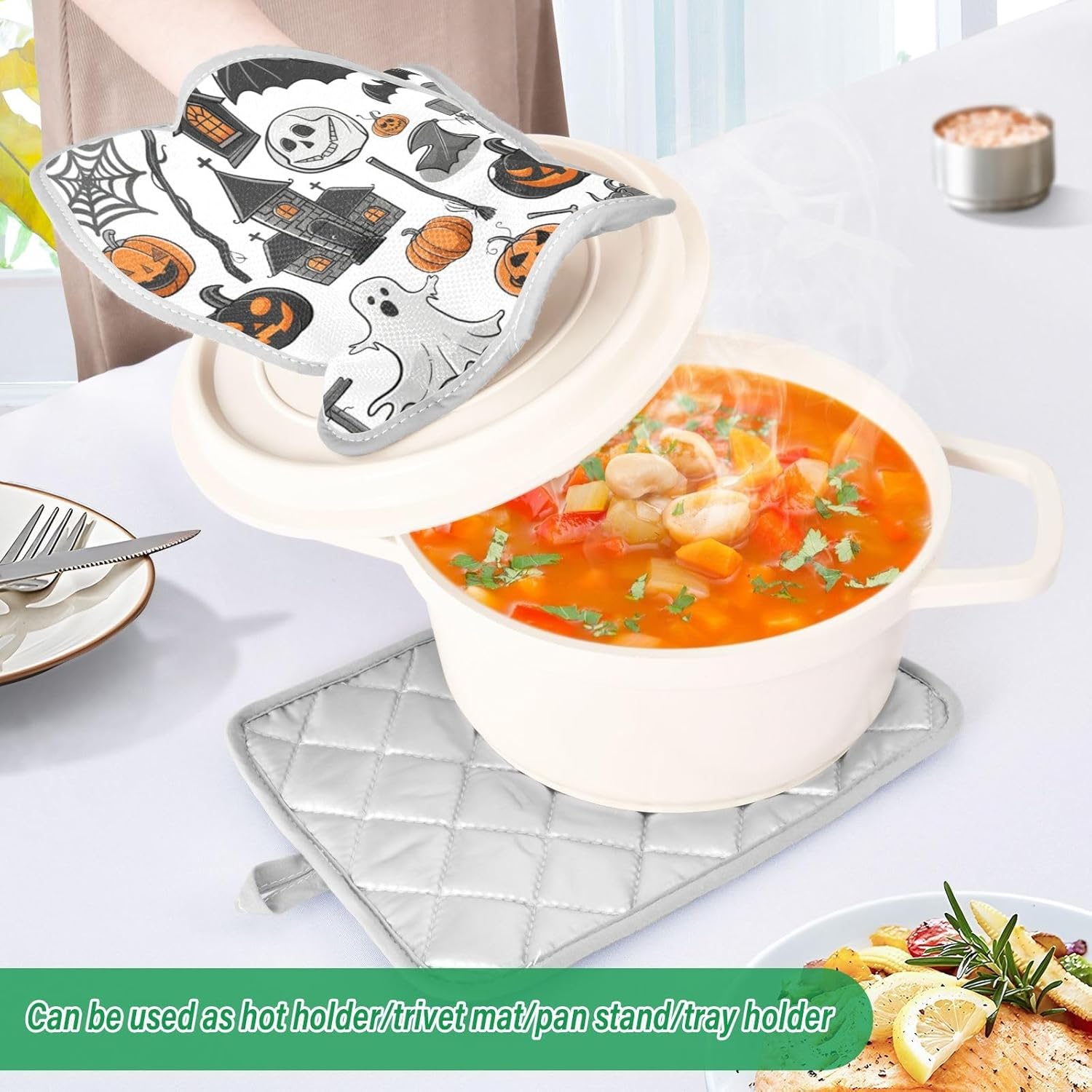 Unique Heat-Resistant Pot Holder with Cartoon Design for Cooking and Baking