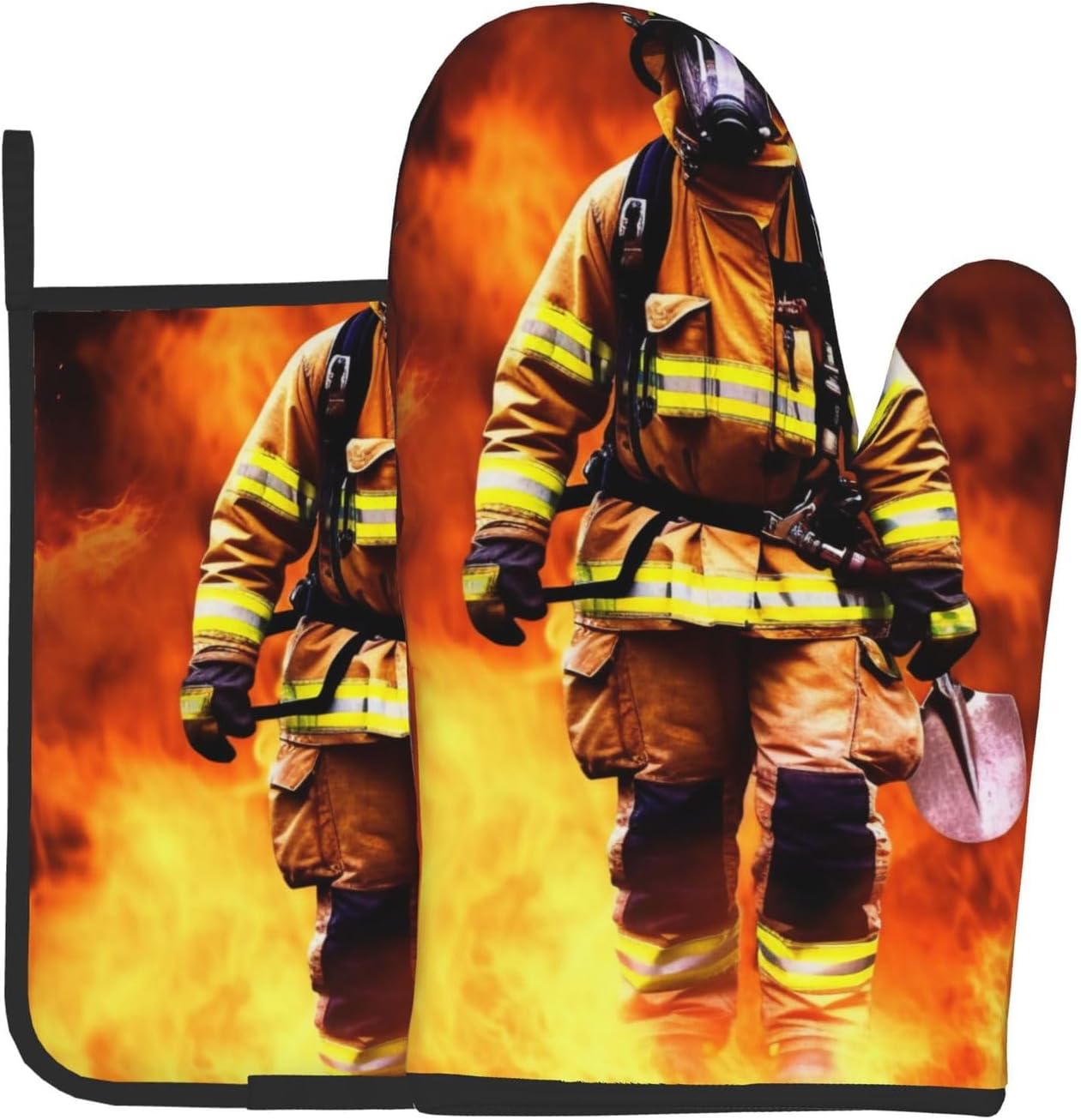 Oven Mitts Pot Holders Set Heat-Resistant for Kitchen Use