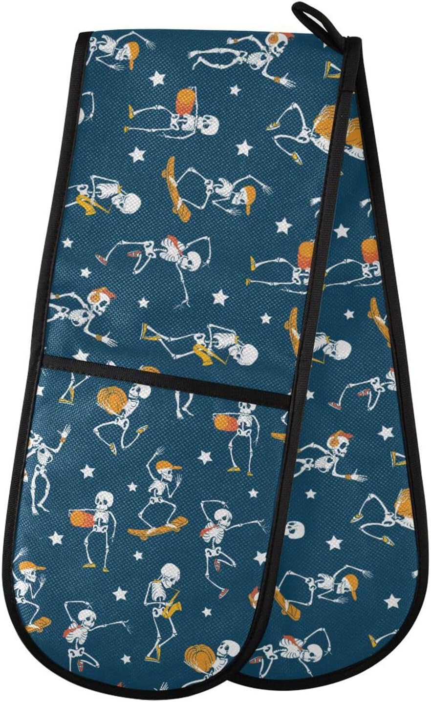 Continenet Cooking Heat-Resistant Oven Mitt for Halloween Kitchen Use