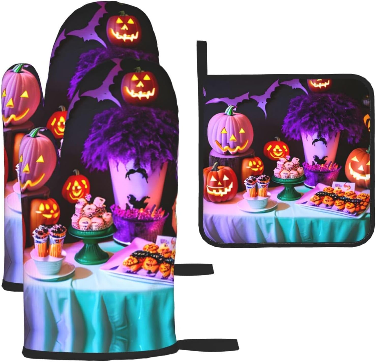 Halloween Party Oven Mitts Pot Holders