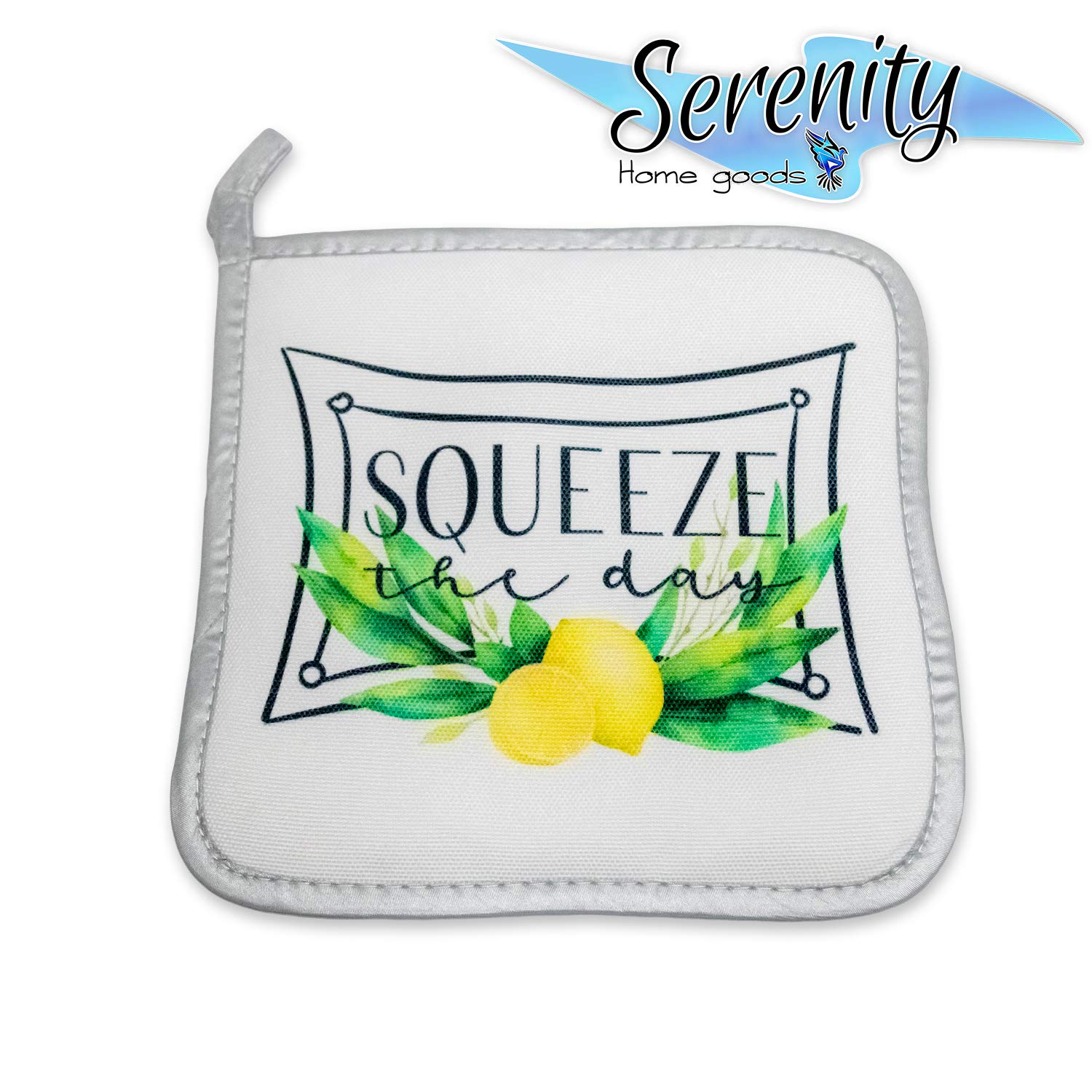 Handmade Decorative Oven Mitt Set Lemon Green Home Decor