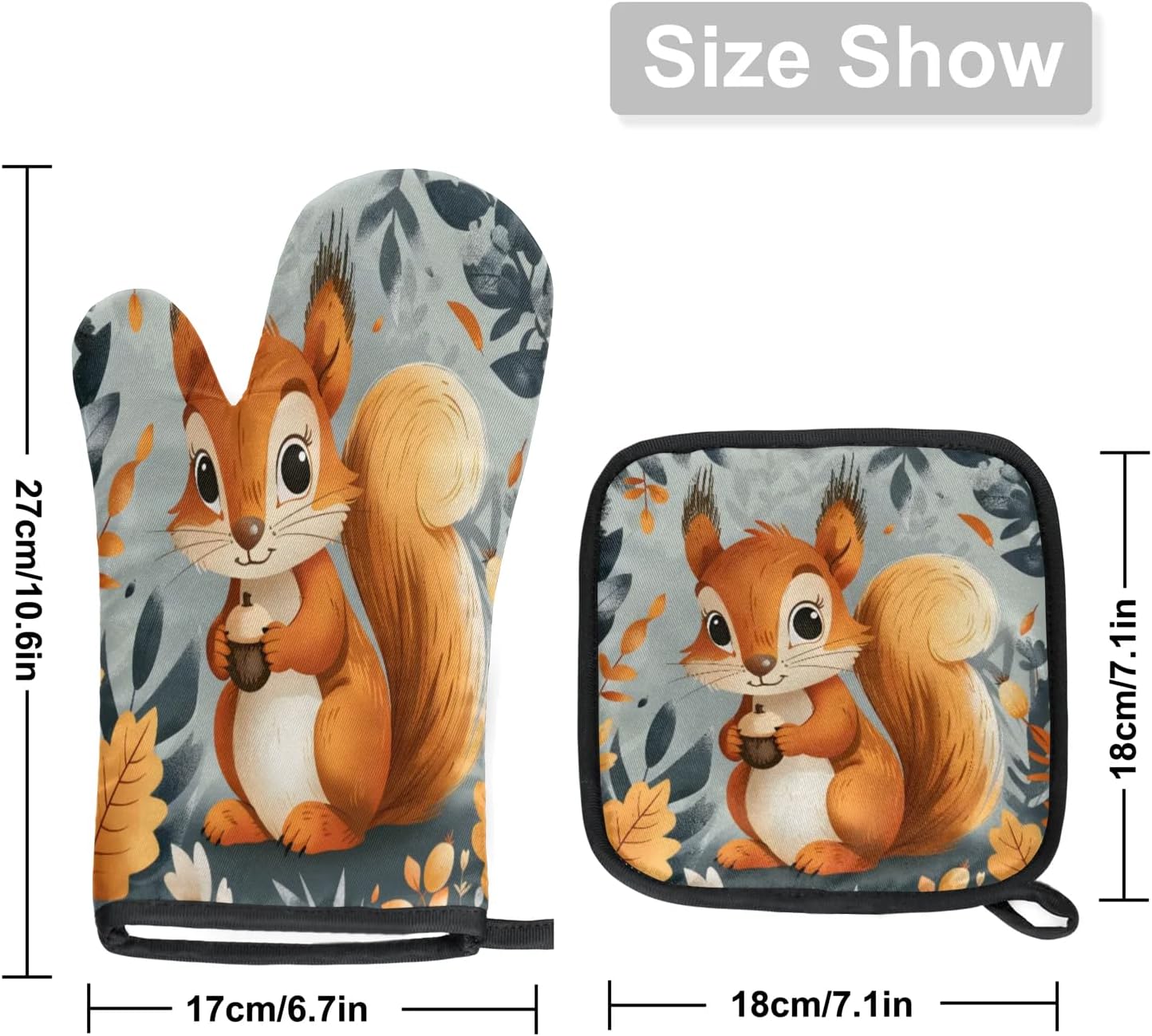 Sleek Oven Mitt Set
