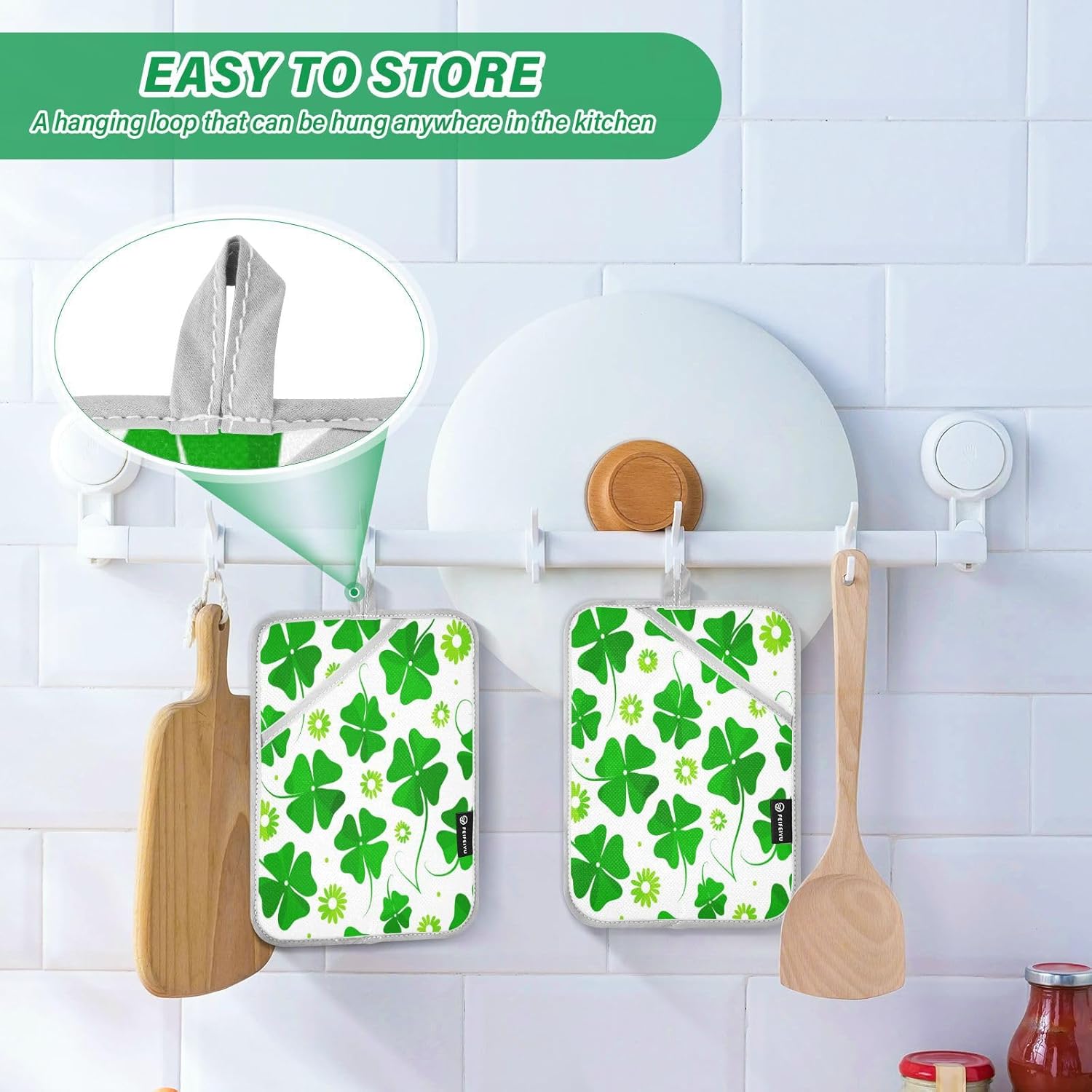 Spring Green Heat Resistant 2-Pack Pot Holder