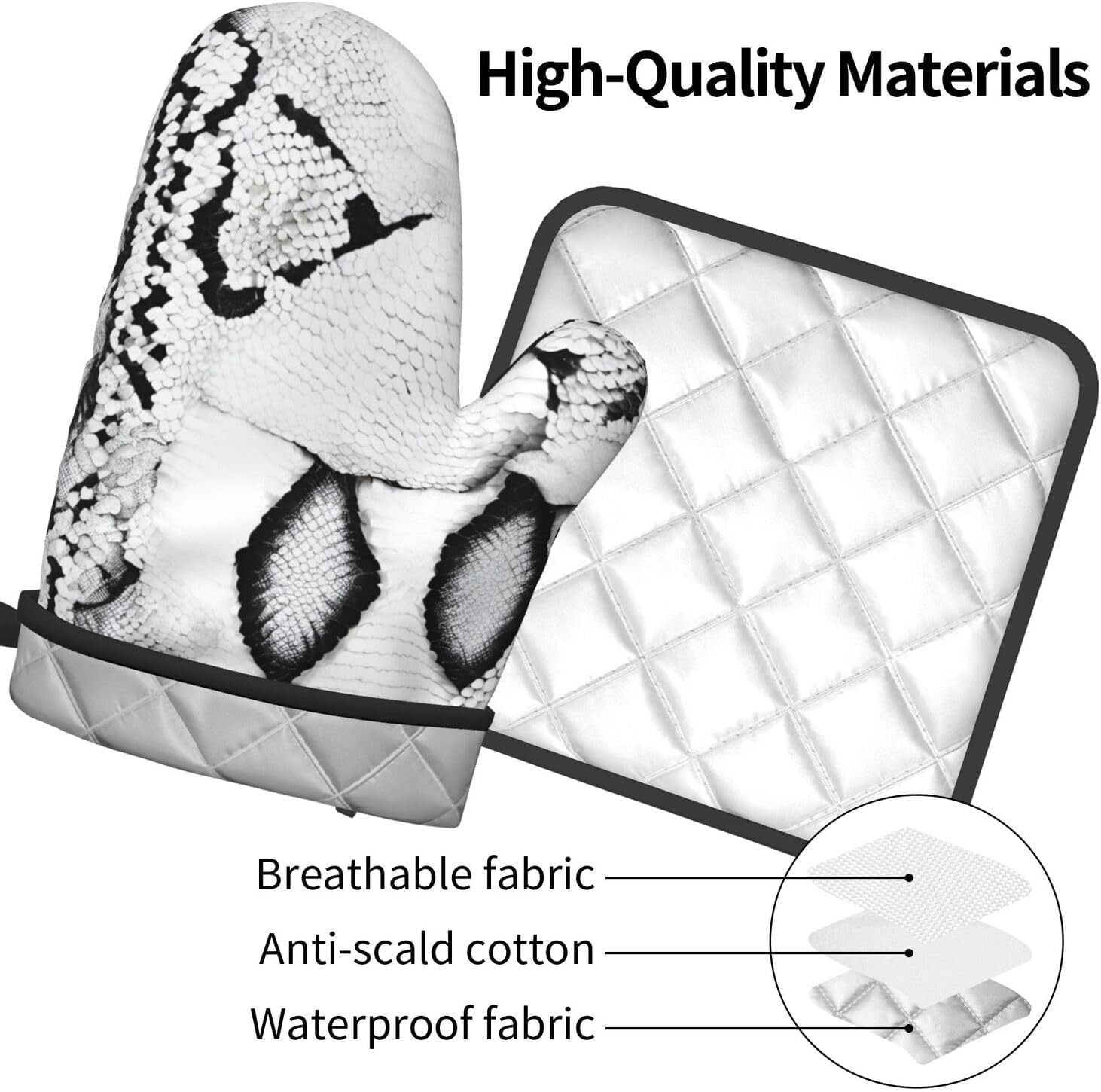 Quopvn - Non-Slip Oven Mitts
