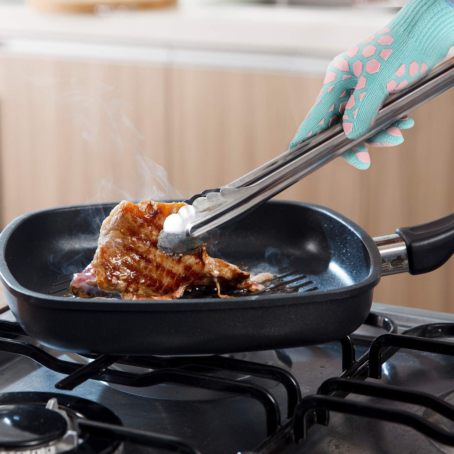 Durable Heat-Resistant Oven Mitts for Grilling Cooking