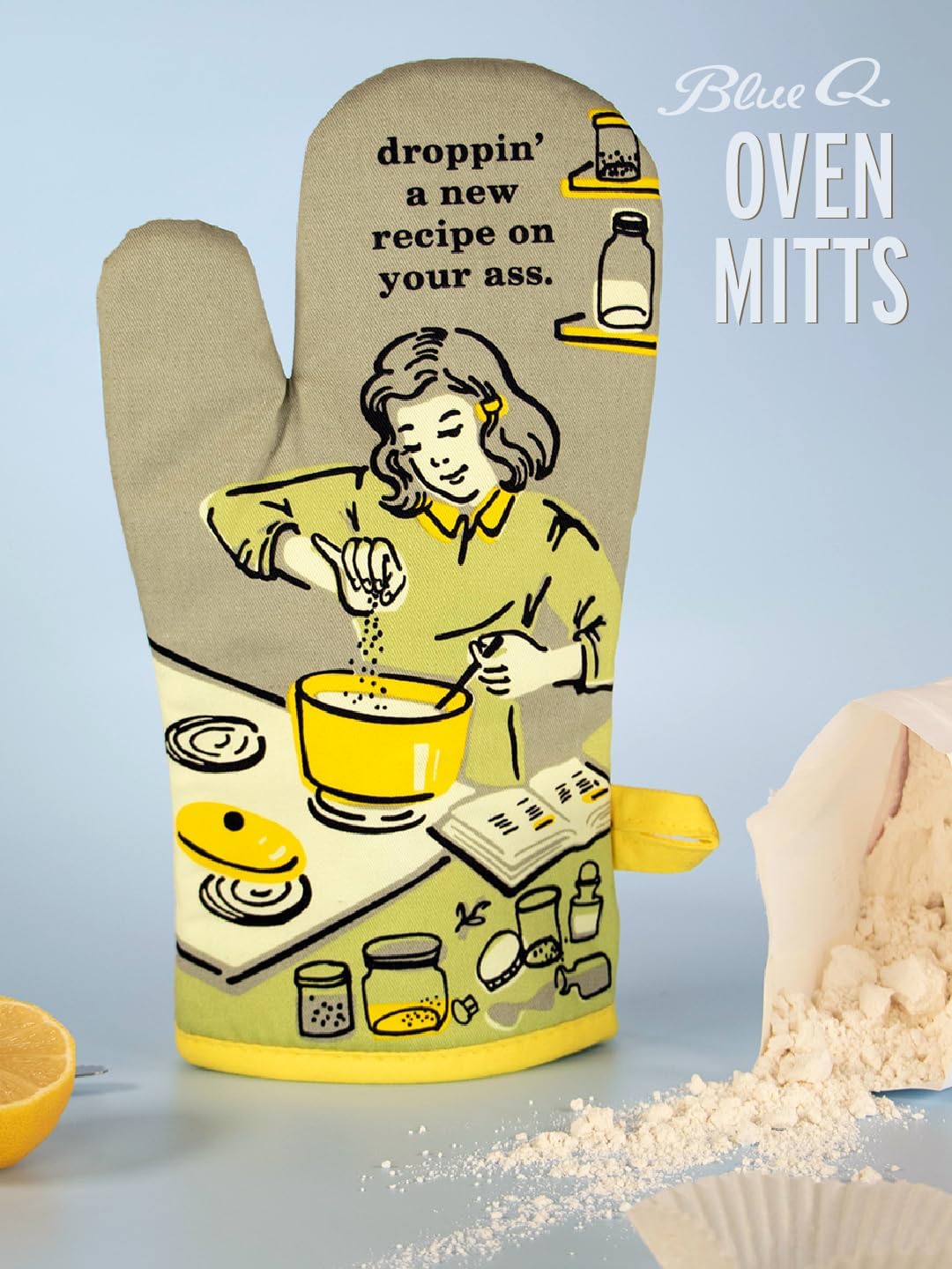 Blue Q Delish Design Oven Mitt