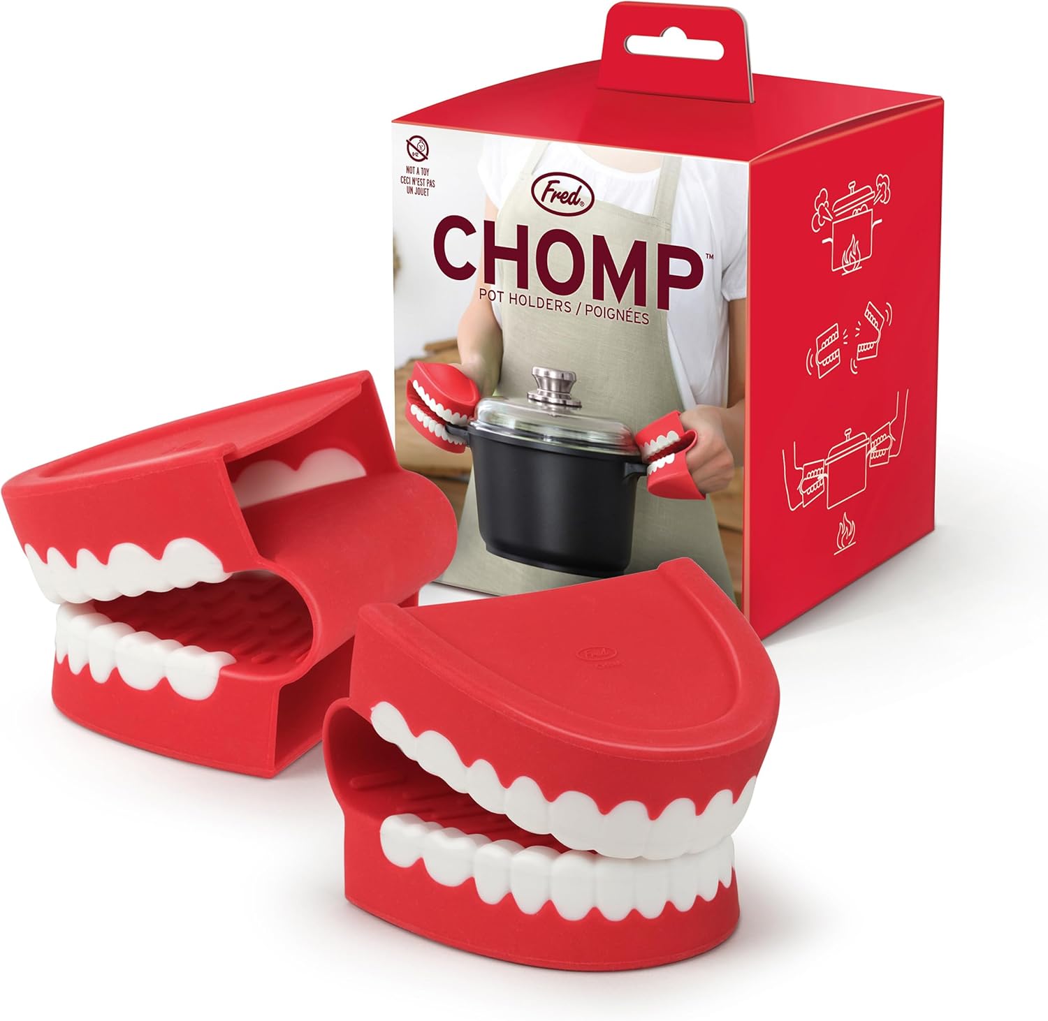 Genuine Fred Chomp Pot Holders Set of 2