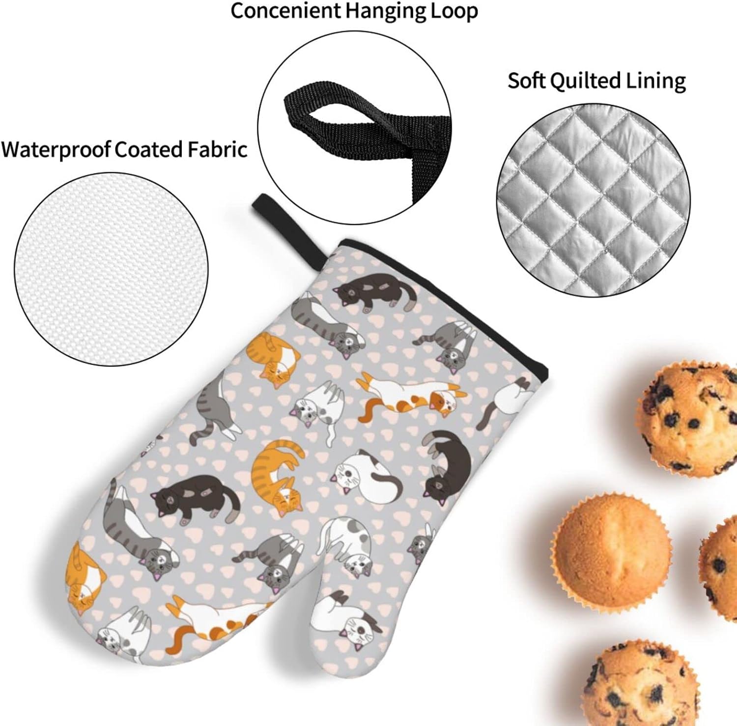 Mini Cute Cat Oven Mitts