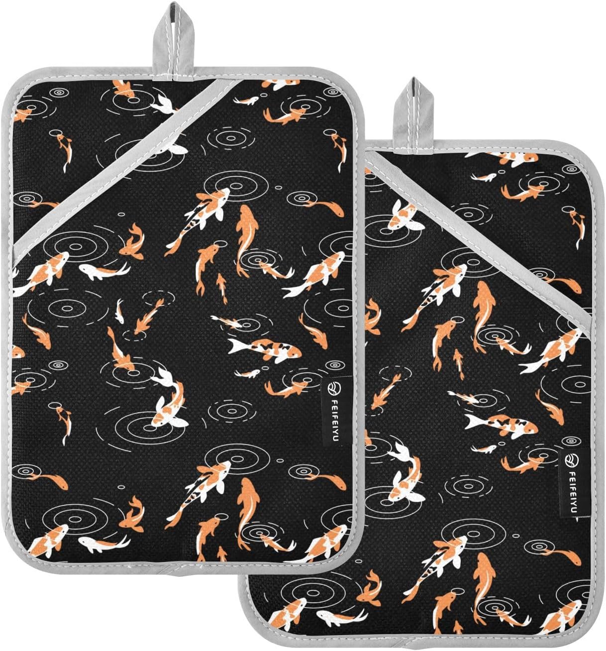 2-Piece Koi Potholder Set for Kitchen Essential