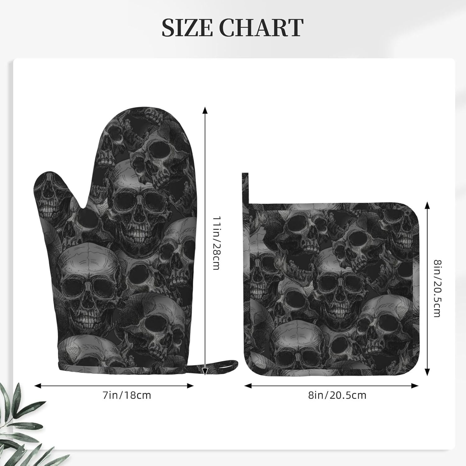 Premium Halloween Horror Oven Mitts for Safe Cooking