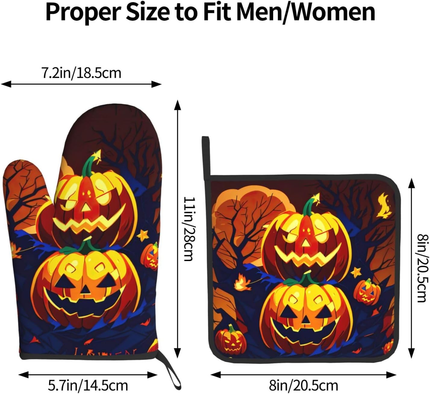 Halloween Pumpkin Set for Oven Pot Rack