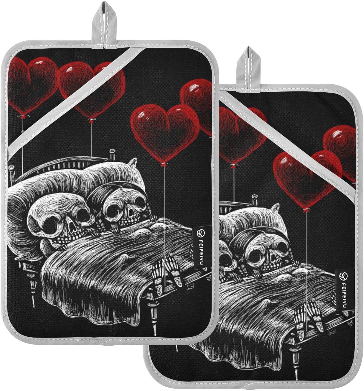 Love Oven Halloween 2-Piece Pot Holder Set