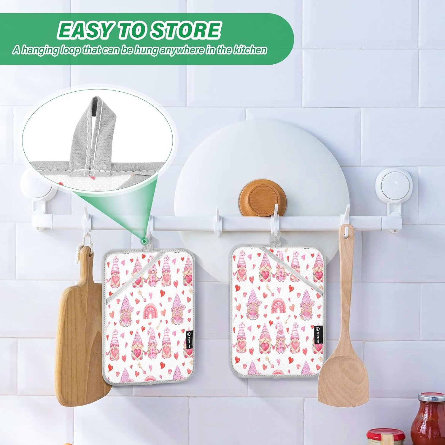Gnomes Pot Holder 2-Pack Heat Resistant