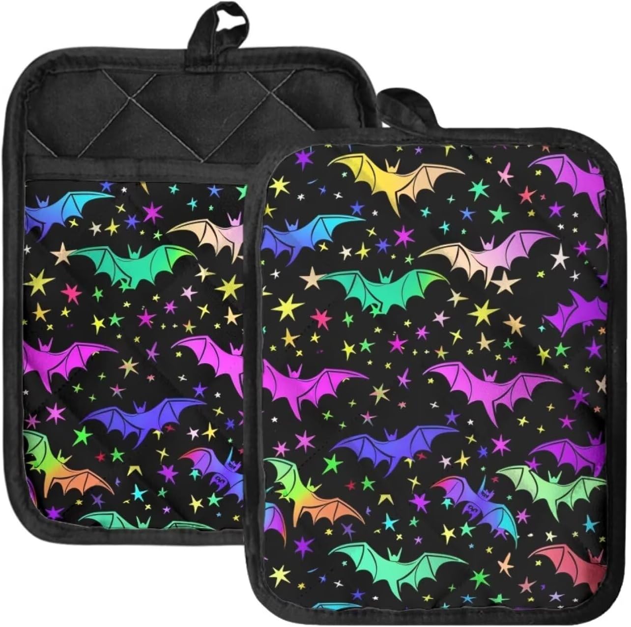 WELLFLYHOM Halloween Potholders with Pockets