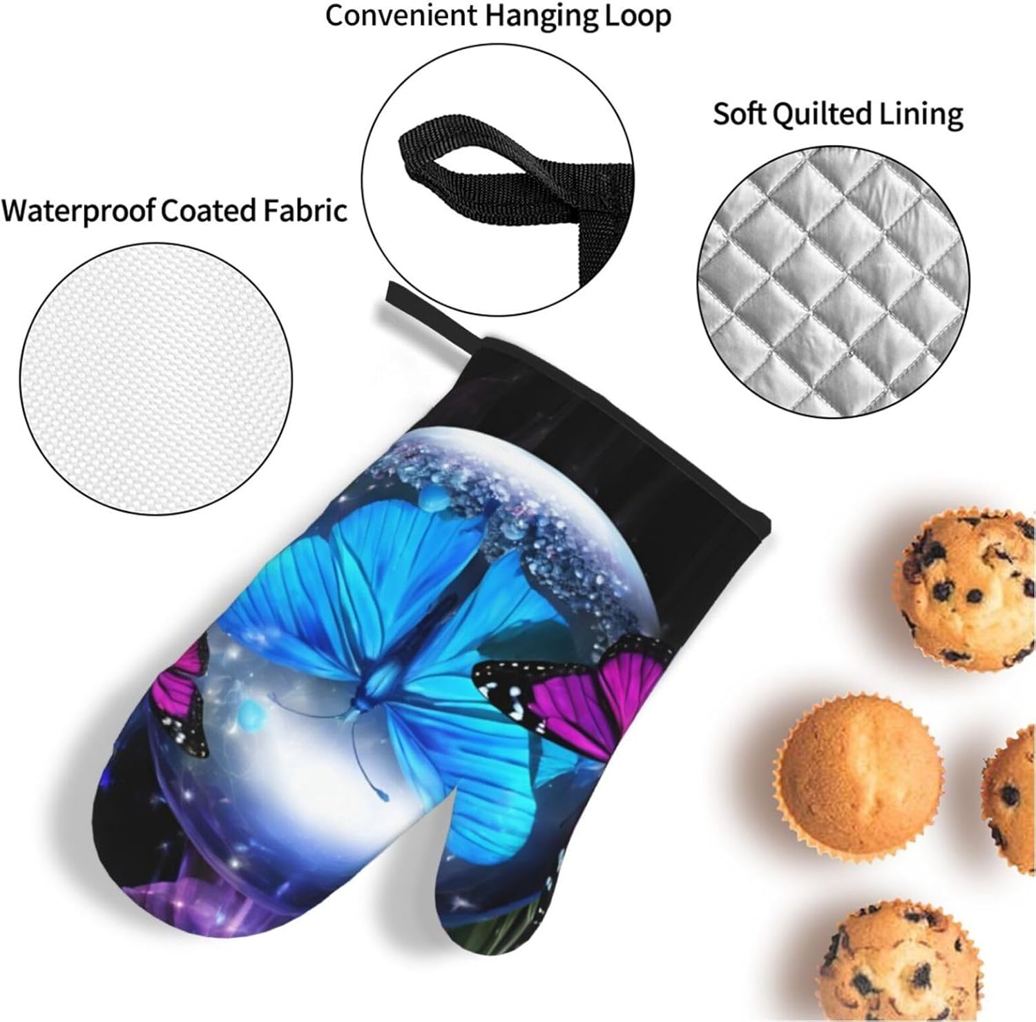 Beautiful Butterfly2 Printed Oven Mitts and Pot Holders