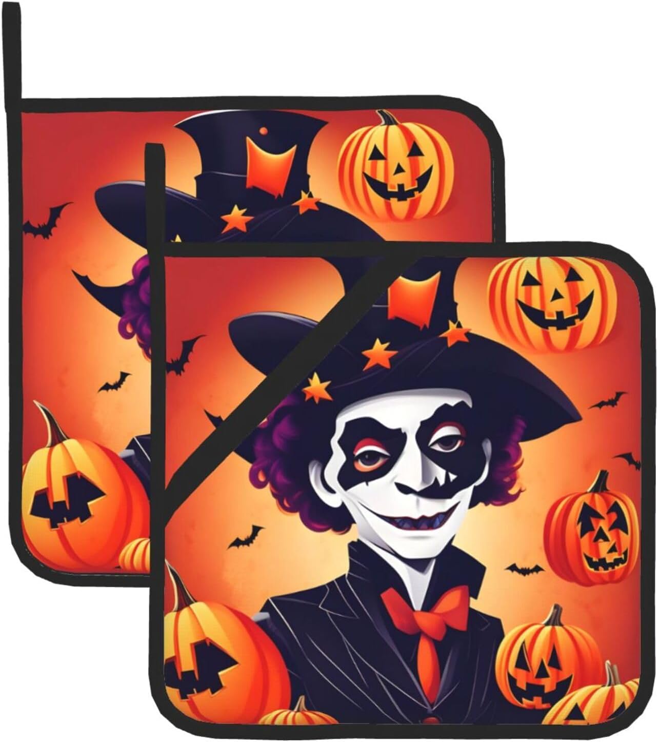 Halloween Fun Heat-Resistant Non-Slip Potholders for Safe Kitchen Experiments